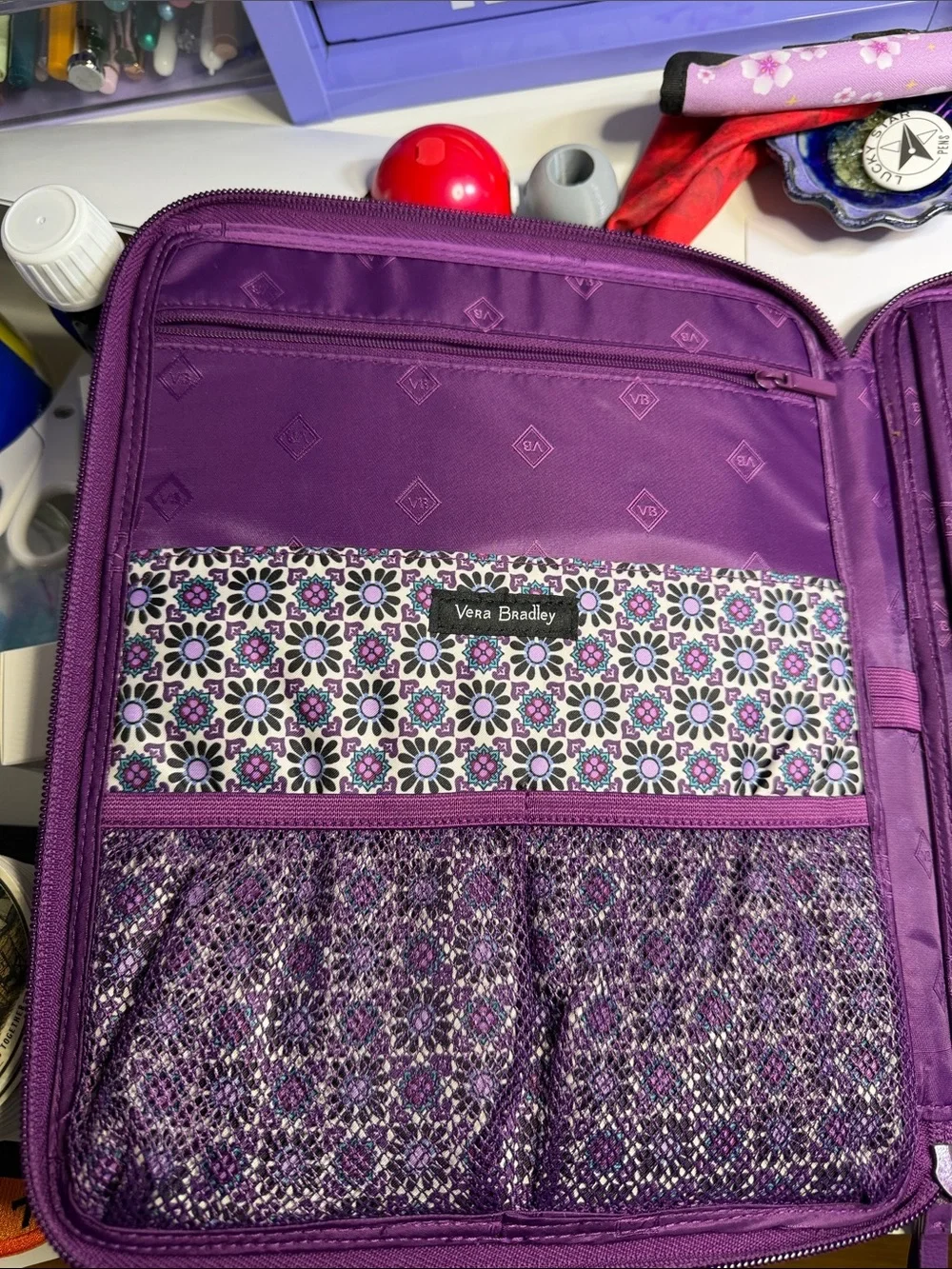 Vera Bradley Purple Medallion Tablet / Device Portfolio
